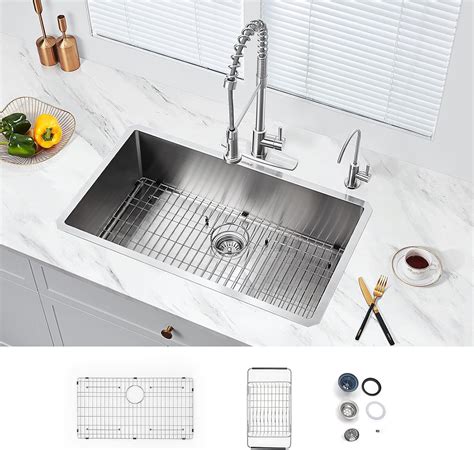 stainless steel sink for 33 cabinet|33x19 kitchen sink undermount.